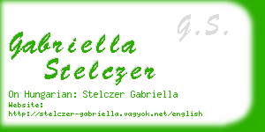 gabriella stelczer business card